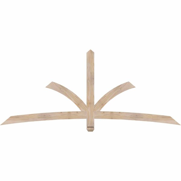 Ekena Millwork Davenport Smooth Timber Gable Bracket, Douglas Fir, 84"W x 35"H x 1 1/2"D x 3 1/2"F, 10/12 Pitch GBW084X35X0204DAV00SDF - main